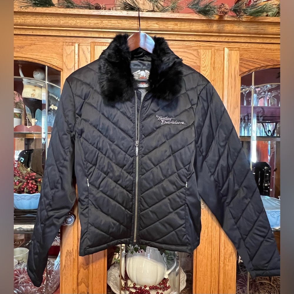 Vintage Harley-Davidson® Warm Jacket Detachable Fur Collar - Immaculate ♥️